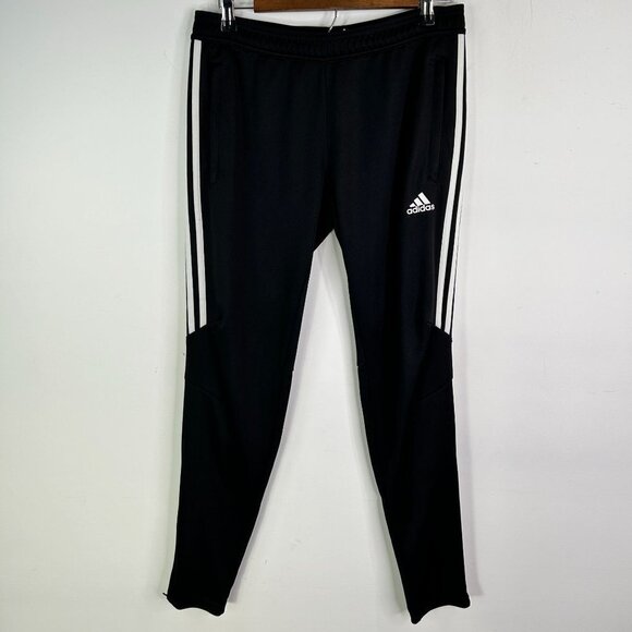 Adidas black pants climacool tapered zip ankles‎ size medium - Picture 1 of 7